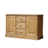 Woodpecker Cottage Low Cupboard with 3 Middle Drws